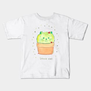 Seek happiness in the simple Kids T-Shirt